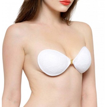 Sophia - Boost Luxury Lace Wedding Stick On Bra - White 2