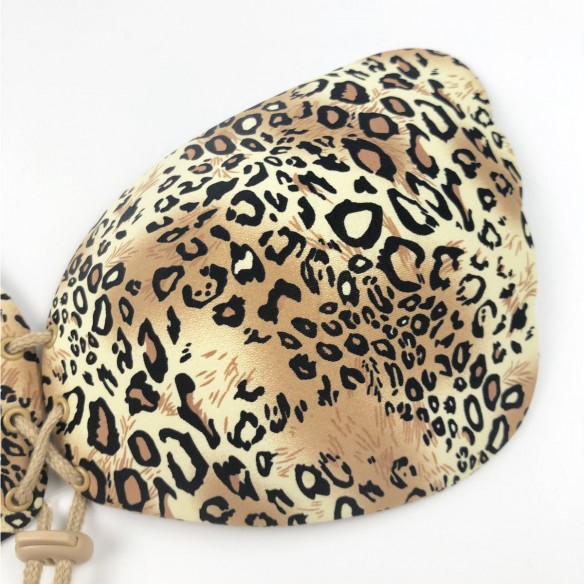 Fierce - Luxury Leopard Print Push Up Stick On Bra