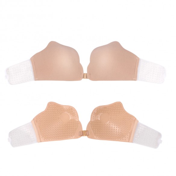 Abra - Luxury Winged Clear Strap Stick On Bra