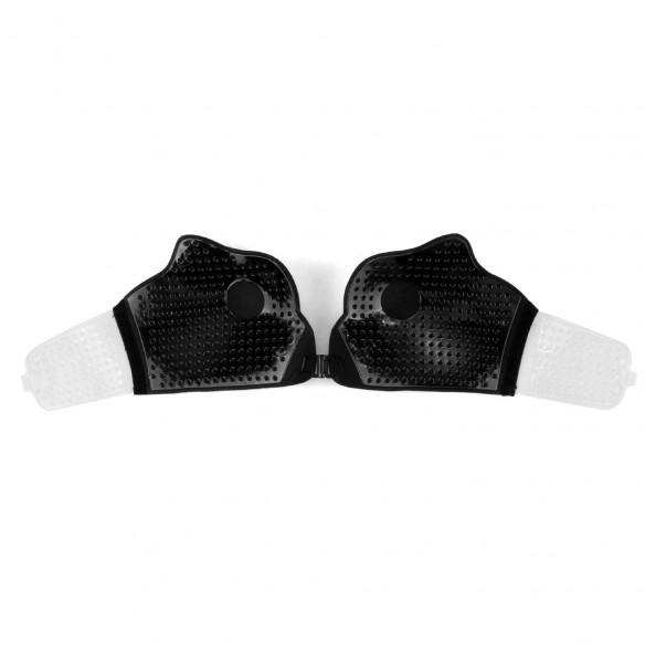 Taylor - Luxury Winged Clear Strap Stick On Bra