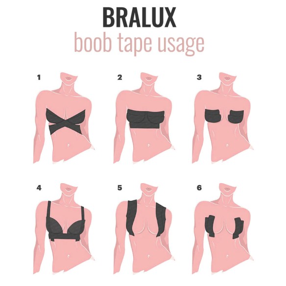 Premium Lift & Scuplt Boob Tape (Ebony Brown)