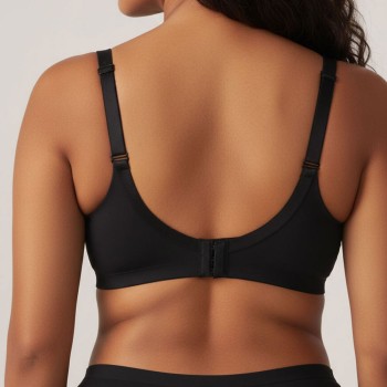 Luna Seamless Wireless Bra - Black | Wireless Bra by Bralux 2