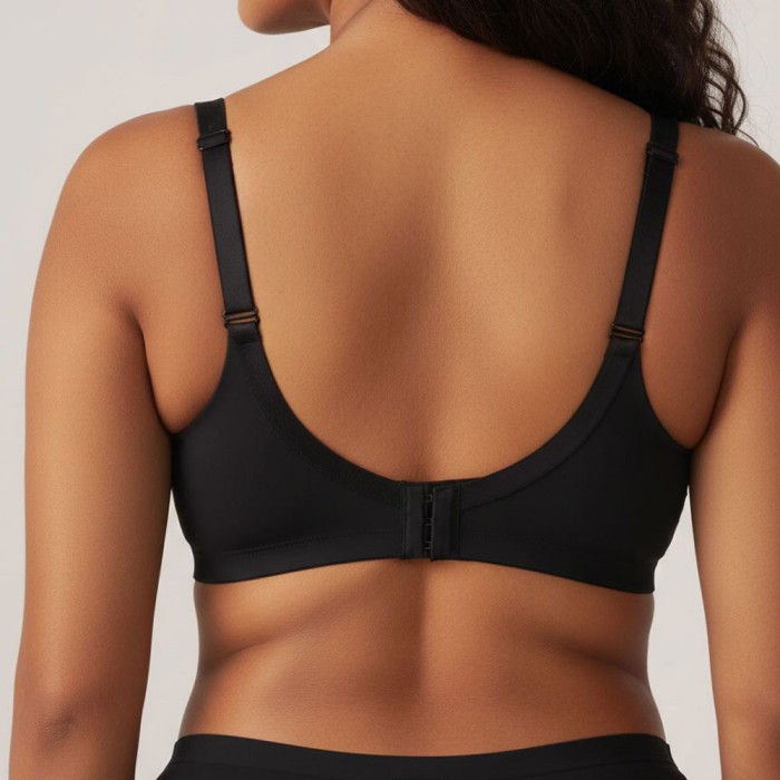 Luna Seamless Wireless Bra - Black | Wireless Bra by Bralux