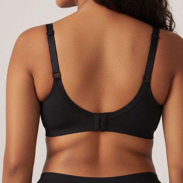 Luna Seamless Wireless Bra - Black | Wireless Bra by Bralux