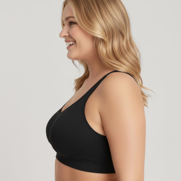 Luna Seamless Wireless Bra - Black | Wireless Bra by Bralux