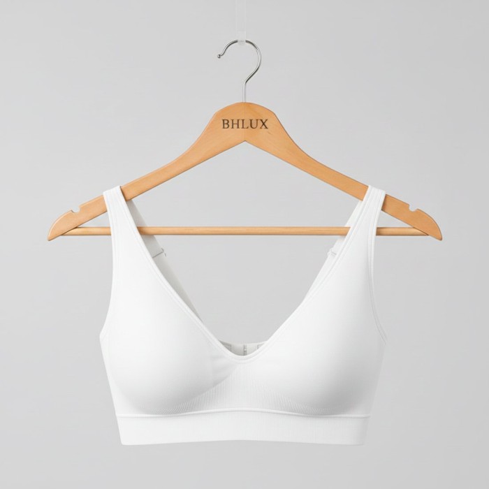 Luna Seamless Wireless Bra - White | Wireless Bra by Bralux