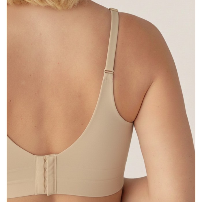 Elara Supportive Wireless Bra - Nude