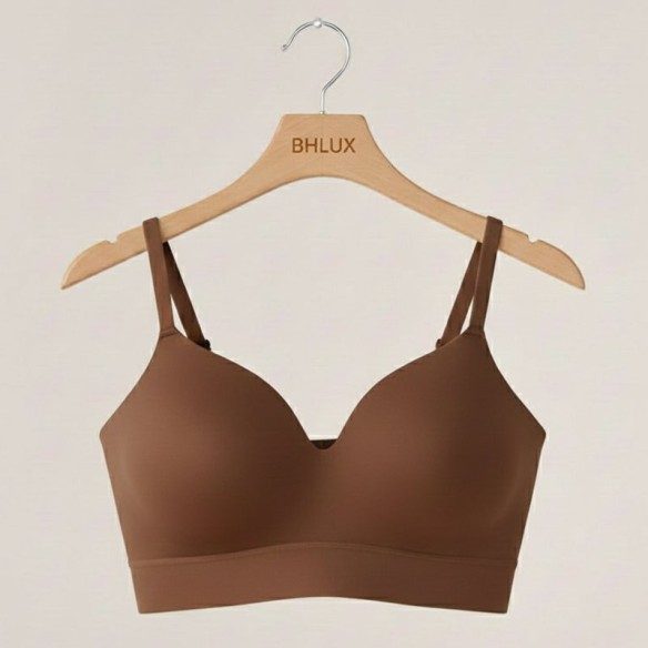Elara ComfortFit® Supportive Wireless Bra - Walnut Brown