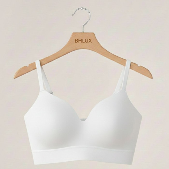 Elara ComfortFit® Supportive Shaping Wireless Bra - White