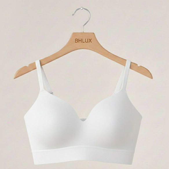 Elara ComfortFit® Supportive Shaping Wireless Bra - White