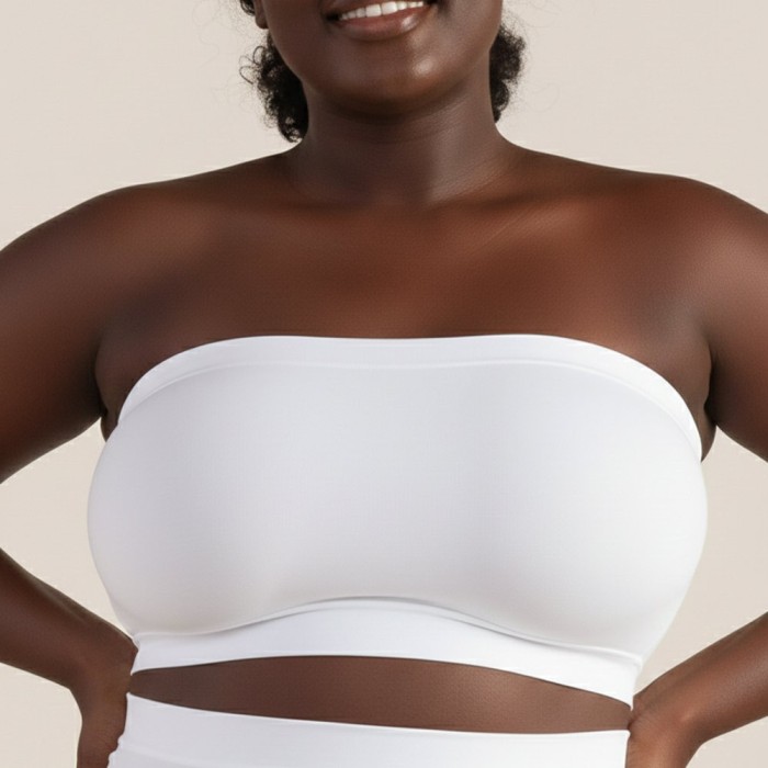 Soleil Convertible Bandeau Bra - White