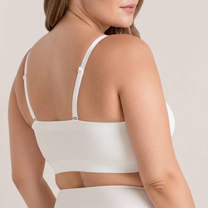 Soleil Convertible Bandeau Bra - White