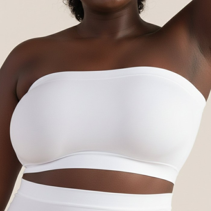 Soleil Convertible Bandeau Bra - White