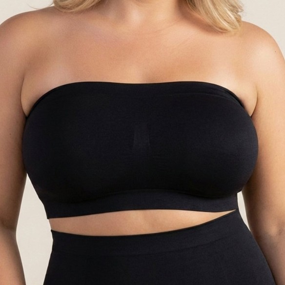 Soleil Convertible Bandeau Bra - Black