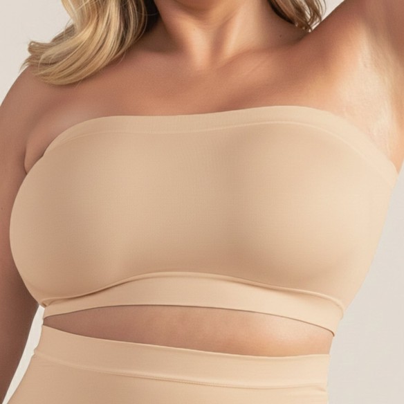 Soleil Convertible Bandeau Bra - Nude