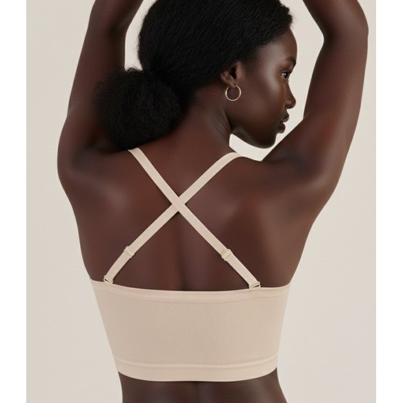Soleil Convertible Bandeau Bra - Nude