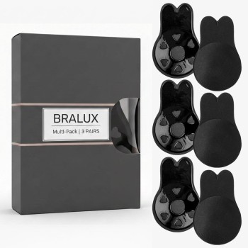 Luxury Breast Lift Pads (3 Pair Multipack) - Black