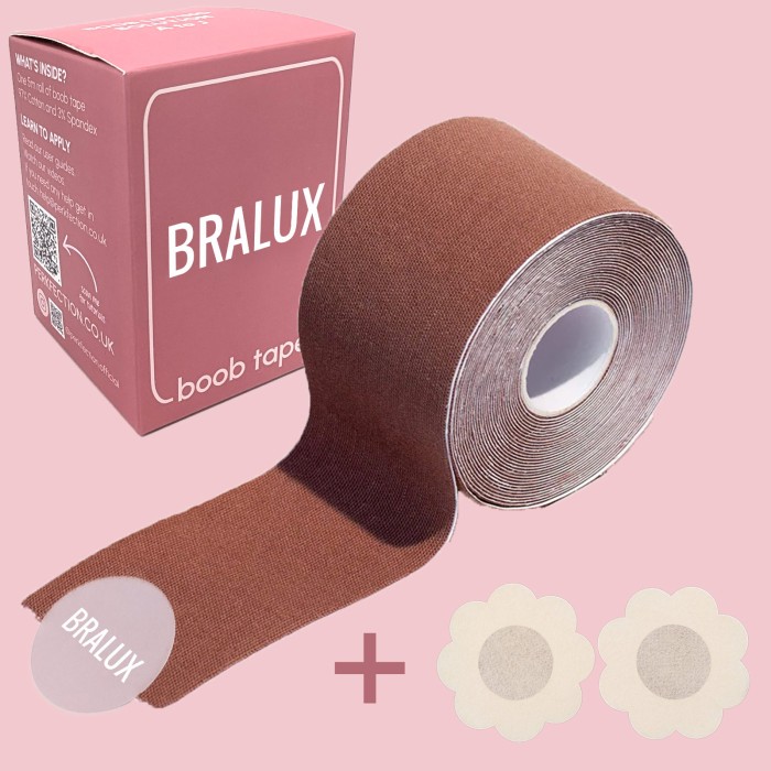 Brown Boob Tape | Almond Brown  | Breast Lift Tape | Bralux