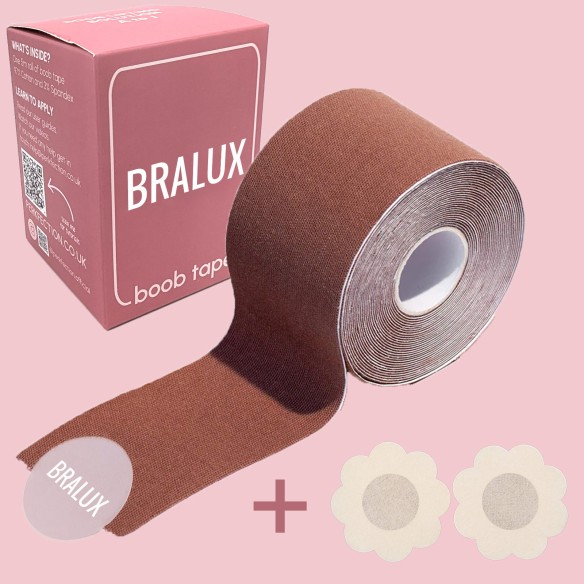 Brown Boob Tape | Almond Brown  | Breast Lift Tape | Bralux