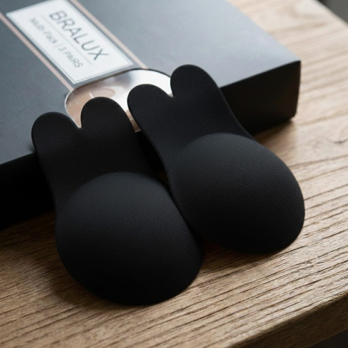 Luxury Breast Lift Pads (3 Pair Multipack) - Black