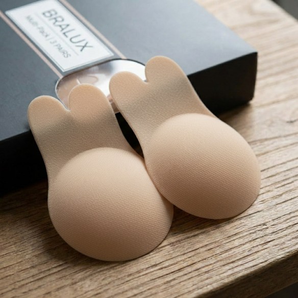 Bralux Adhesive Breast Lift Multipack - 3 Pack (Beige, Leopard & Black)