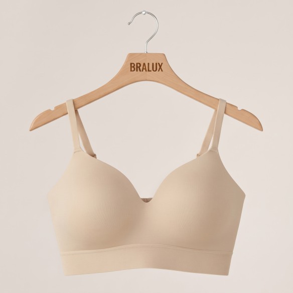Elara Supportive Wireless Bra - Nude