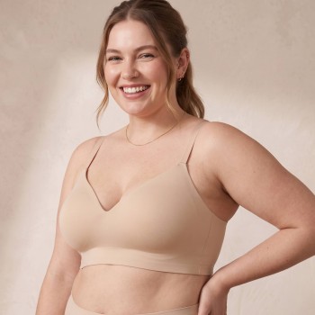 Elara Supportive Wireless Bra - Nude