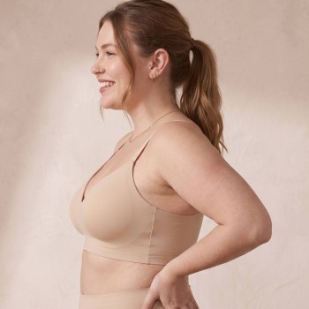 Elara Supportive Wireless Bra - Nude 2