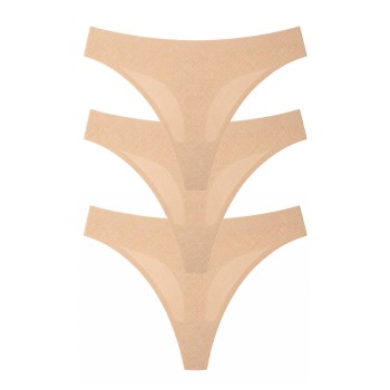 No VPL Seamless Thong (3 Pack) Breathable - Nude