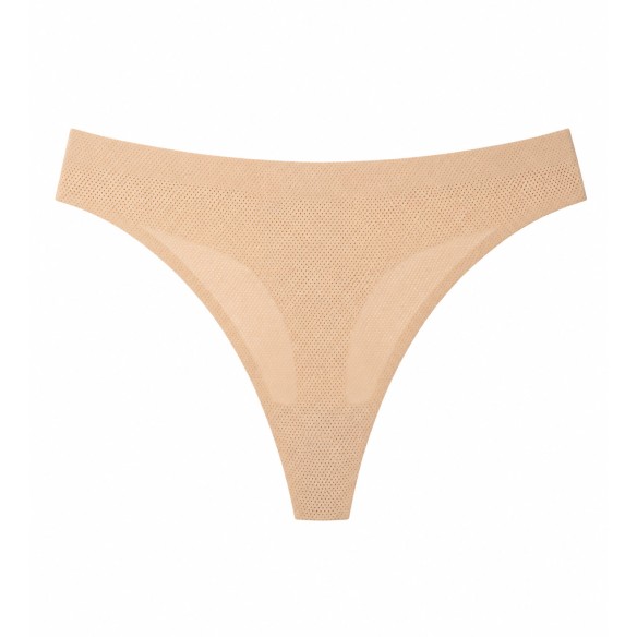 Breathable No VPL Seamless Thong (3 Pack) - White/Black/Beige