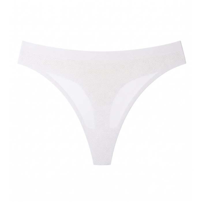 Breathable No VPL Seamless Thong (3 Pack) - White/Black/Beige