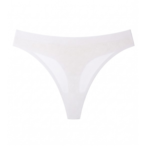 Breathable No VPL Seamless Thong (3 Pack) - White/Black/Beige