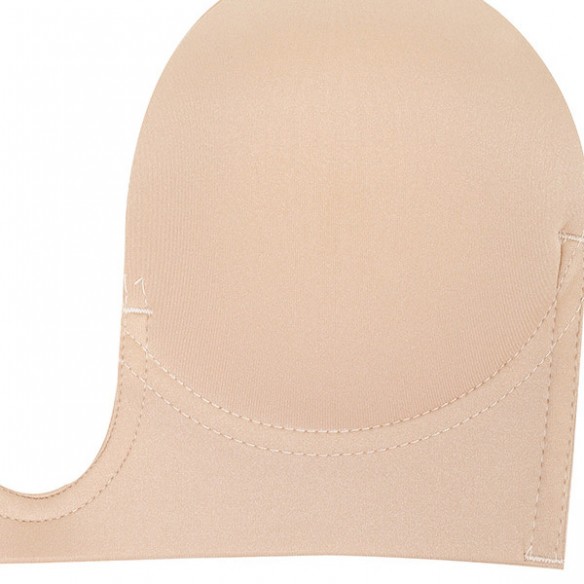 Kara - Luxury Nude U Plunge Stick On Bra