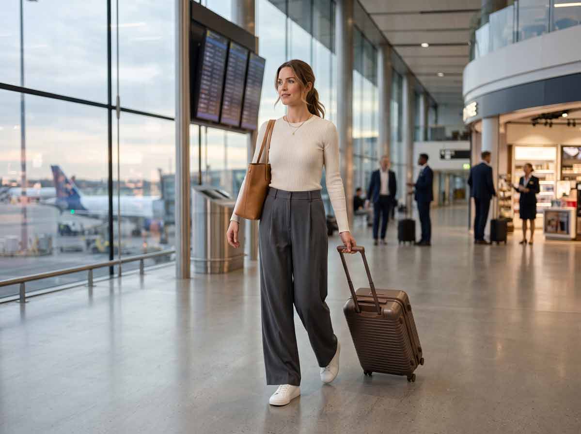 woman in airport